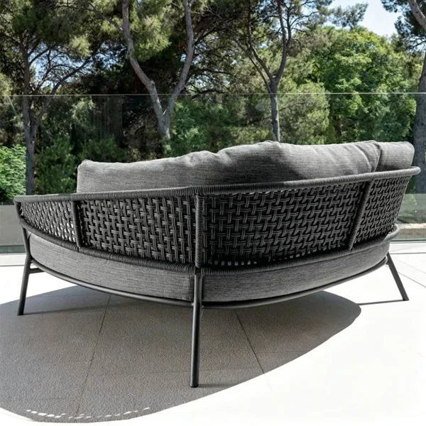 Wholesale Outdoor Sun Lounger Wooden Frame QMY-ODSL023