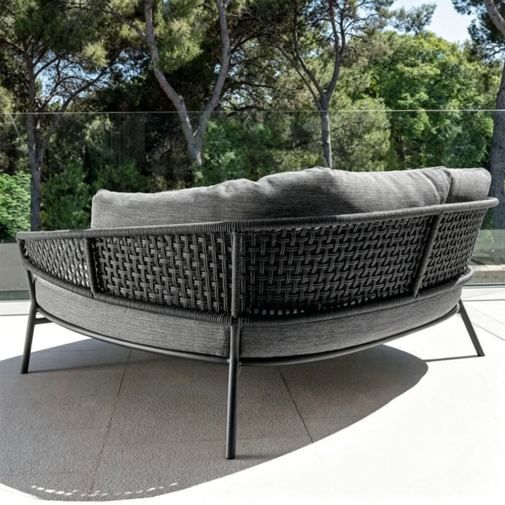 Wholesale Outdoor Sun Lounger Wooden Frame QMY-ODSL023 - Image 6