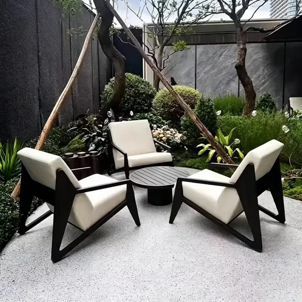 Custom Outdoor Lounger Chair, A-Line Legs QMY-ODLC008