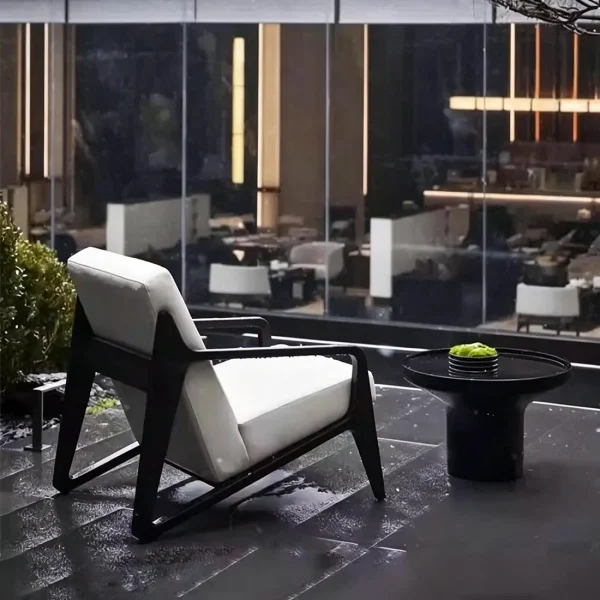 Custom Outdoor Lounger Chair, A-Line Legs QMY-ODLC008
