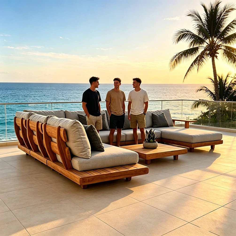 Wholesale Outdoor Modular Sofa, Rain-Resistant Design QMY-ODSF016 - Image 2