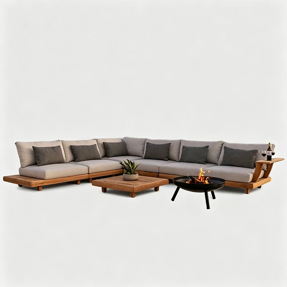 Wholesale Outdoor Modular Sofa, Rain-Resistant Design QMY-ODSF016 - Image 6