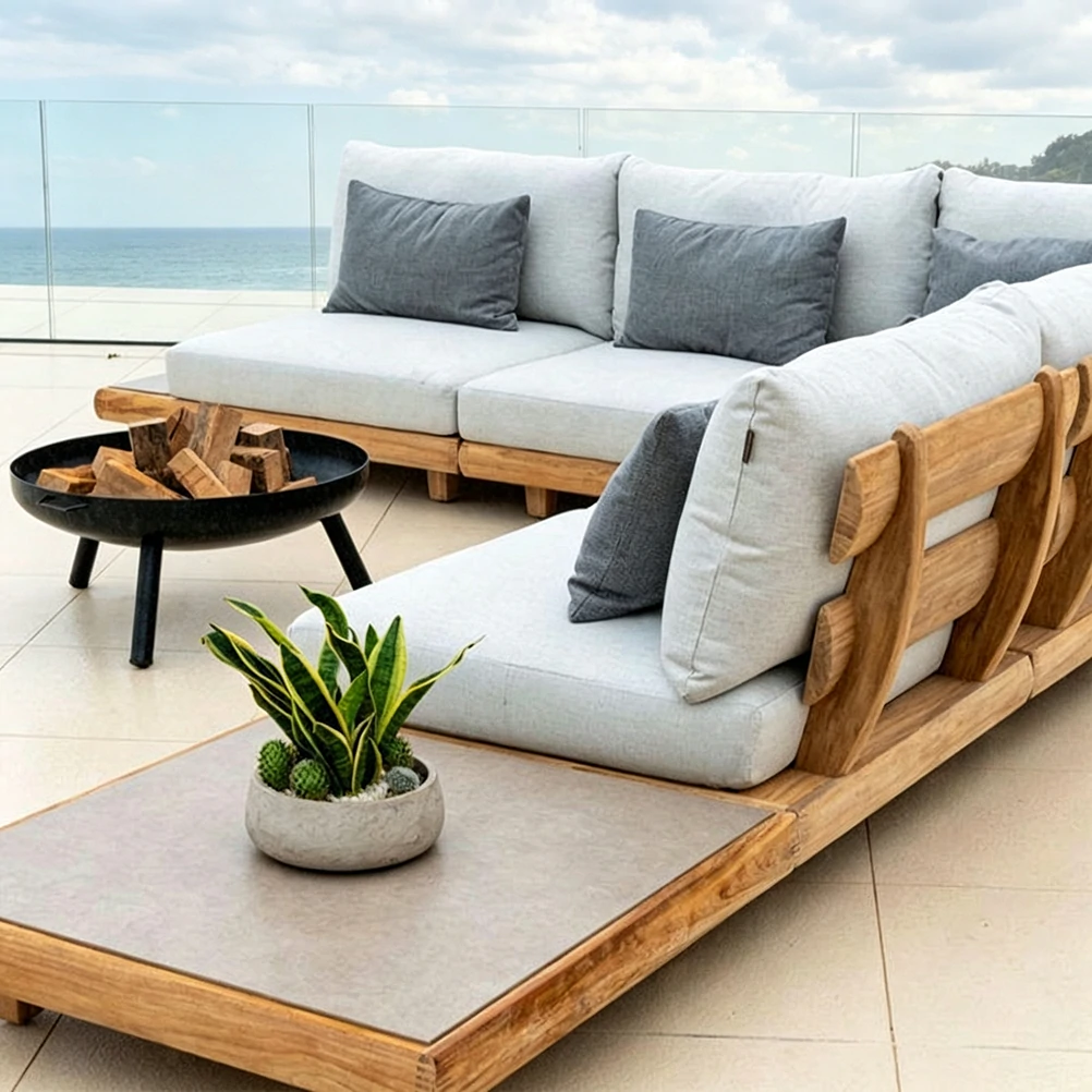 Wholesale Outdoor Modular Sofa, Rain-Resistant Design QMY-ODSF016 - Image 5