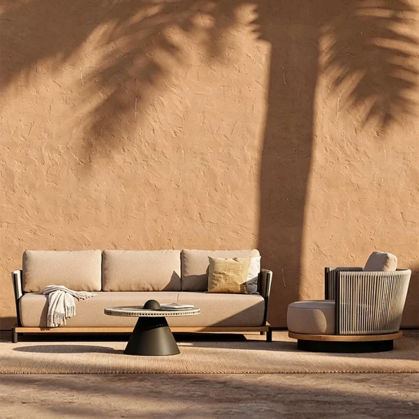 Wholesale Patio Sofa Set, Nordic Modern Luxury Design QMY-ODSF025