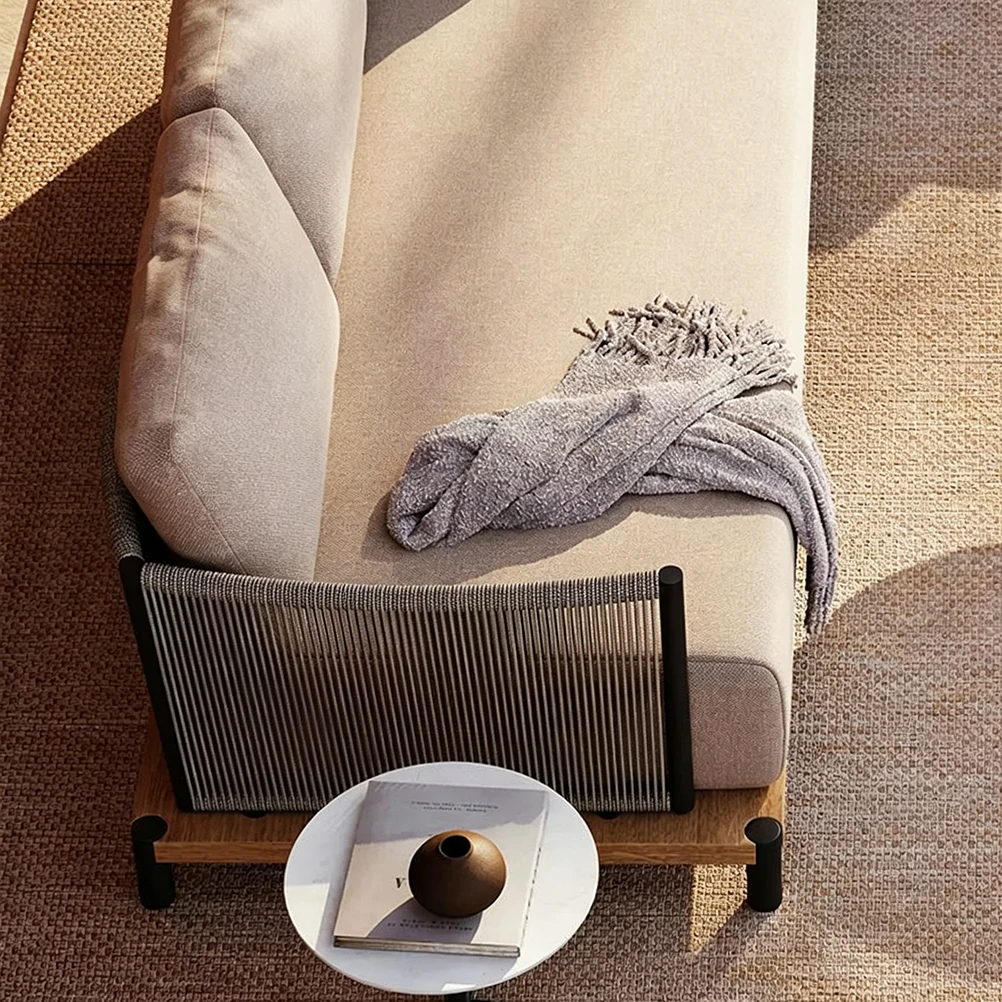 Wholesale Patio Sofa Set, Nordic Modern Luxury Design QMY-ODSF025 - Image 3