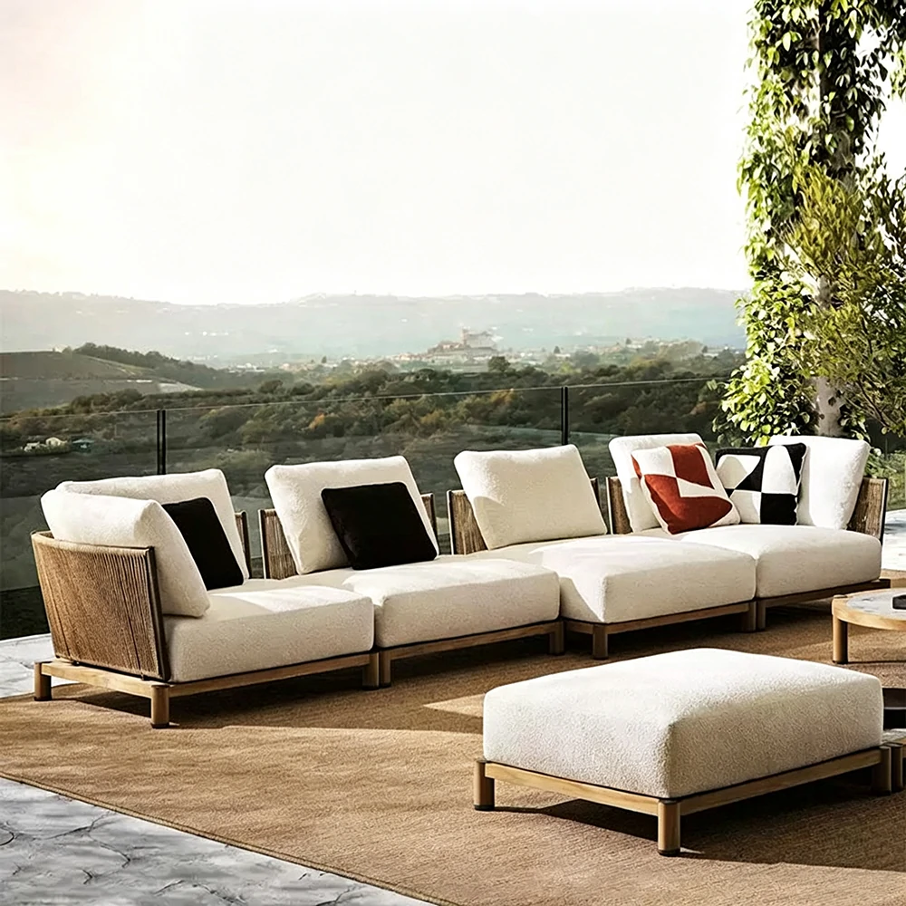 Wholesale Patio Sofa Set, Nordic Modern Luxury Design QMY-ODSF025